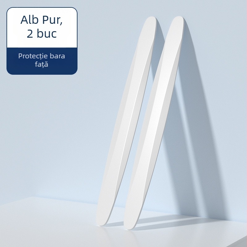 Benzi de protecție pentru bara față și spate, din PU, anti-zgârieturi, 400 × 50 × 9 mm, model SIII, culoare neagră