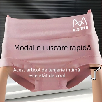 Chiloți din modal pentru femei, plus size, respirabili, cu elasticitate ridicată, potriviți pentru gravide, croială triunghiulară