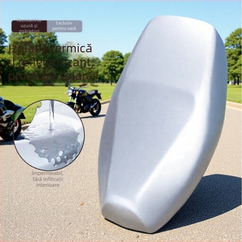 Husă de șa pentru motocicletă/vehicul electric, impermeabilă, protecție solară, reflectorizantă, piele groasă, izolație termică, vară