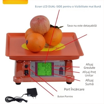 Little Master 30 kg Cântar electronic pentru bucătărie – platformă de precizie pentru fructe