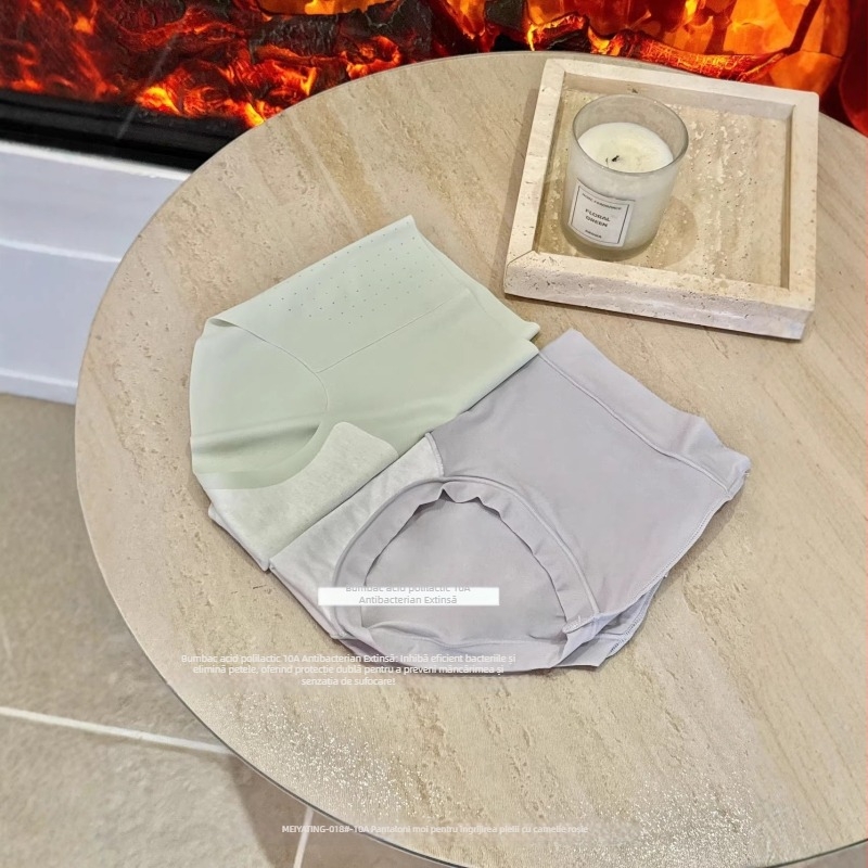 018#10A Lenjerie intimă feminină Camellia pentru îngrijirea pielii, respirabilă, uscare rapidă, antibacteriană, cu căptușeală din bumbac