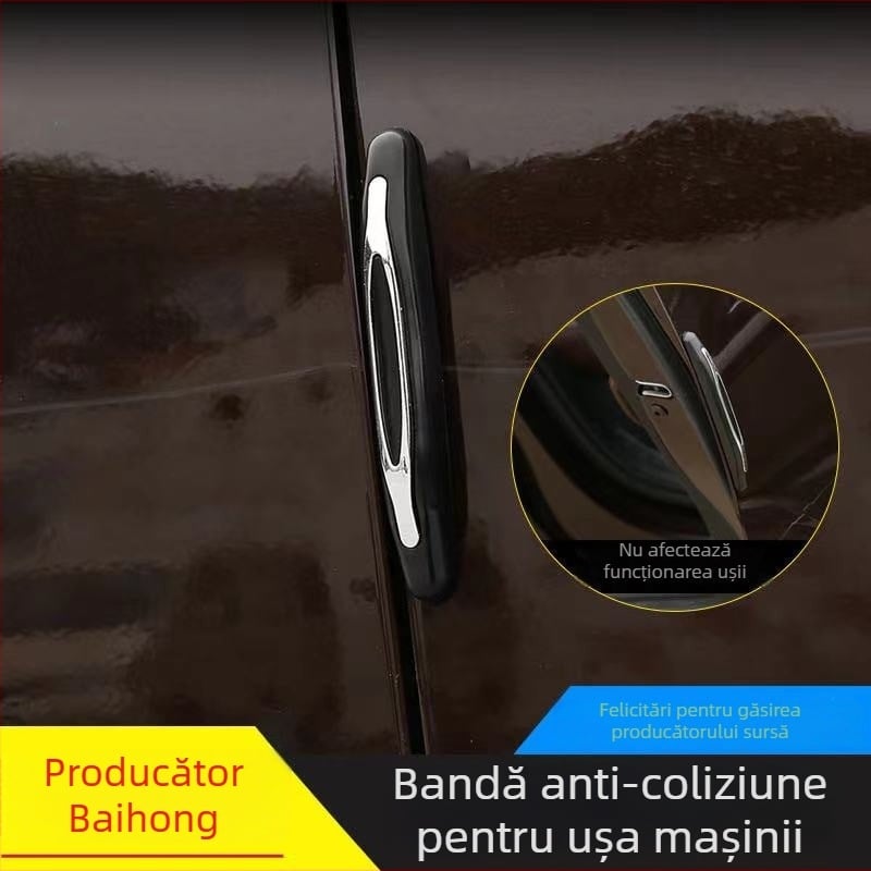 Bandă de protecție pentru marginea ușii auto, din cauciuc moale – protecție împotriva zgârieturilor