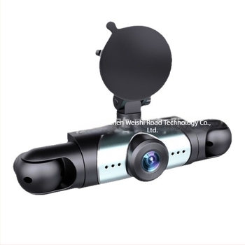 Y108 dash cam cu patru lentile, 1080p, camere față, stânga, dreapta și spate cu imagine de marșarier