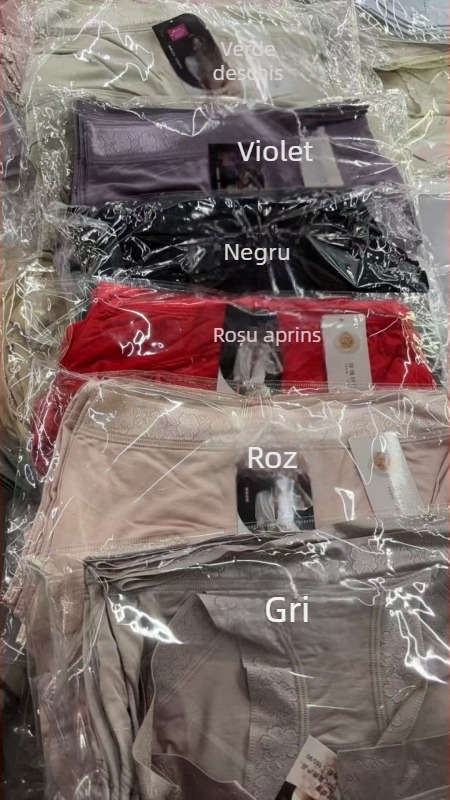 Qiaoyiting 66386 Lenjerie intimă din modal pentru femei, cu efect de lift al feselor, culoare solidă, talie medie, confortabile