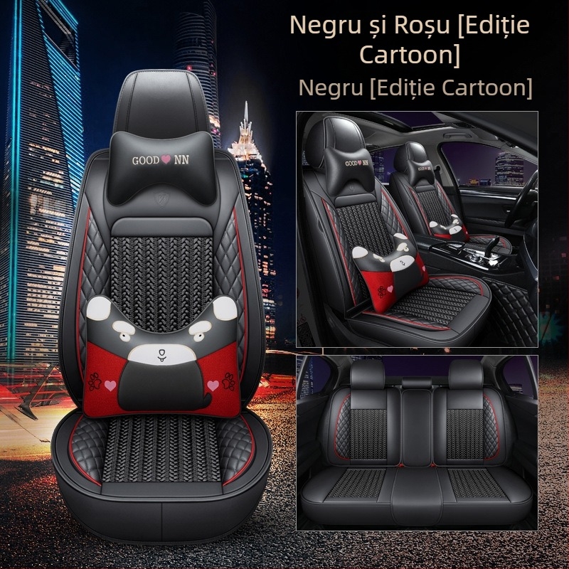 Set de perne pentru scaune auto din piele naturală, pentru toate anotimpurile, set cu mai multe piese