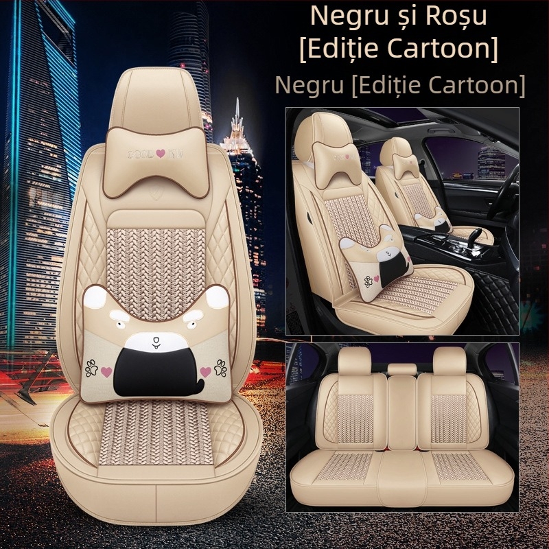Set de perne pentru scaune auto din piele naturală, pentru toate anotimpurile, set cu mai multe piese