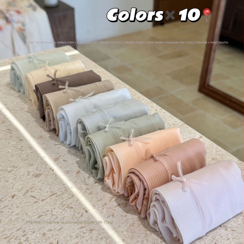 1653 - Ice-silk ușor, uscare rapidă, chiloți femei cu talie medie, stil mască, antibacterian, crac prelungit, care se potrivește pe șolduri