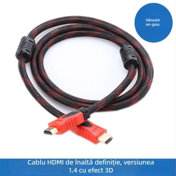 Cablu HDMI cu două miezuri ferritice, lungimi 1,5/3/5/10 m, pentru conectarea PC-ului la TV