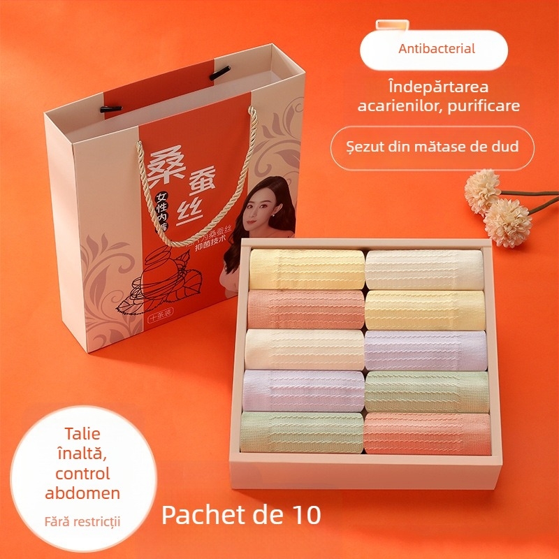 Chilot antibacterian și antiacarieni, UV‑reactiv, fără cusături, talie înaltă, culoare solidă, moale și respirabil