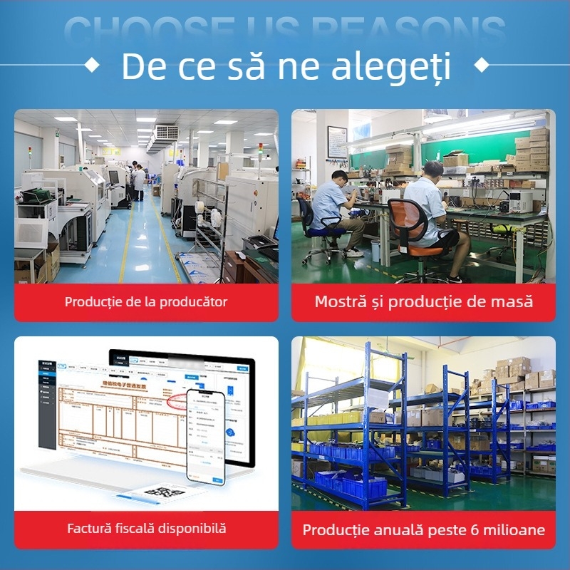 Placă de control pentru lampă de birou cu comandă vocală AI și recunoaștere vocală multilingvă