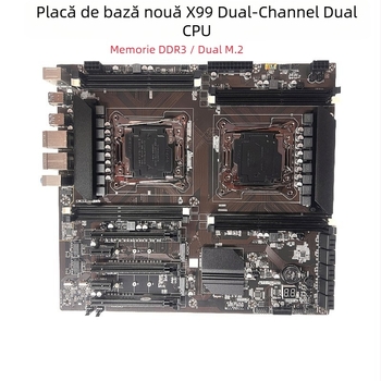 Placă de bază X99 dual-channel pentru gaming, 2011-V3 D3, cu placă de rețea X8 duală pentru PC desktop