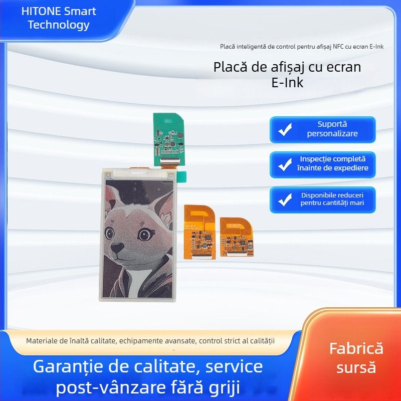 Plăci de circuite inteligente, personalizabile, cu module fără fir și plăci de control NFC cu display E-Ink