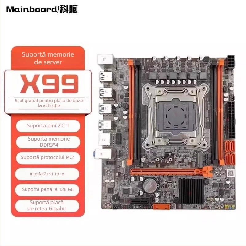 Placă de bază X99D3M 2011-3 pentru desktop cu ECC DDR3 X99 2666V3