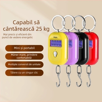 Cântar electronic mini portabil, cu precizie înaltă pentru bagaje, cântar suspendat cu arc