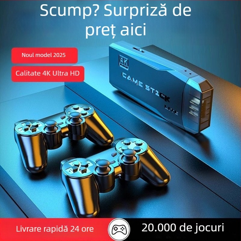 2025 Consolă de jocuri pentru televizor, cu controler wireless, pentru doi jucători – nostalgie clasică King of Fighters arcade retro