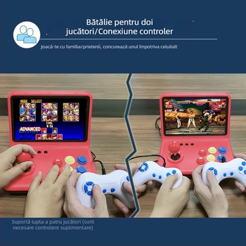 Consolă arcade cu joystick J900, display compact pentru jocuri pe TV acasă, suportă dueluri pentru doi jucători, HDMI