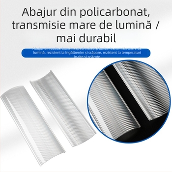 Abajur LED extrudat din PC, transparent, bandă lineară pentru exterior