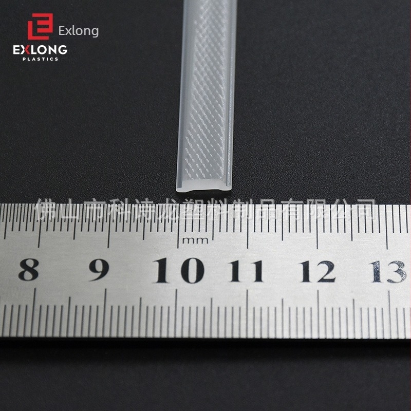 Abajur mini PMMA acrilic, reliefat, pentru iluminat de dulap, transparent, 12x13, grosime 1.2 mm
