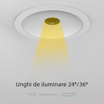 Downlight LED cu spectru complet de 12W – montaj pe suprafață și încastrat, iluminat pentru casă, hoteluri și spații comerciale