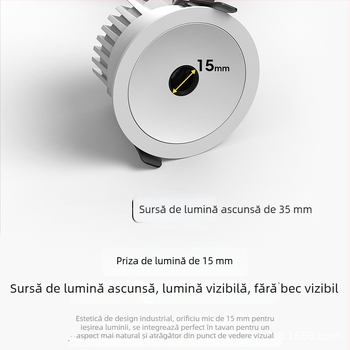 Downlight LED cu spectru complet de 12W – montaj pe suprafață și încastrat, iluminat pentru casă, hoteluri și spații comerciale