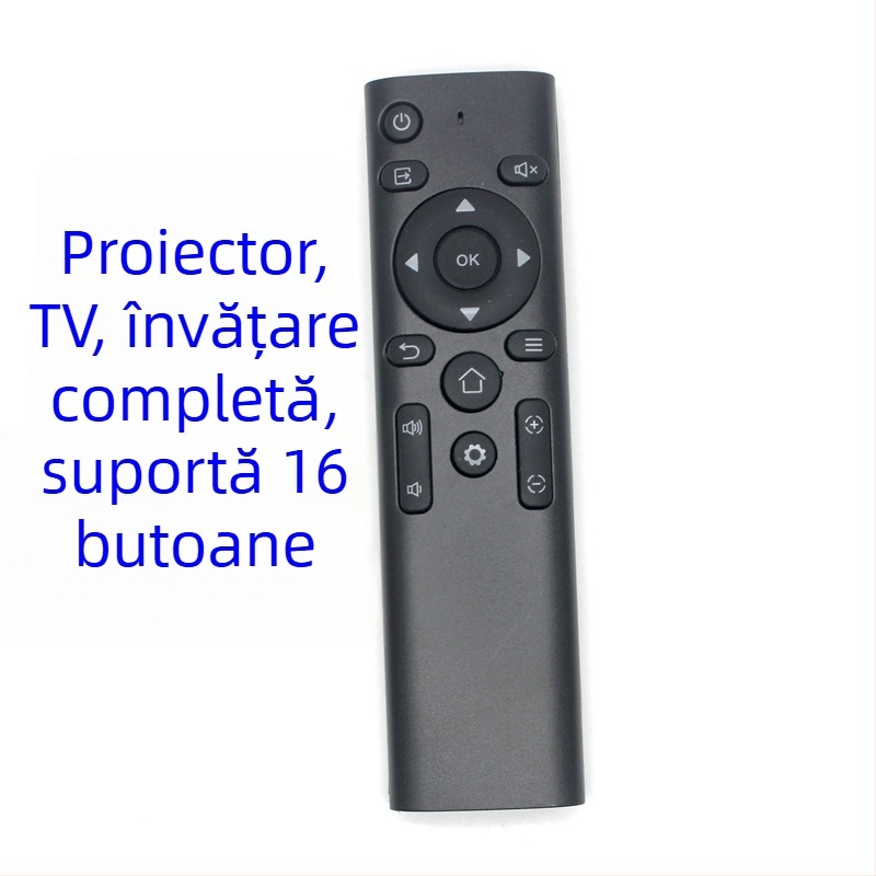 Telecomandă universală infraroșu cu funcție de învățare și copiere, compatibilă cu sisteme audio, set-top boxuri, playere, DVD-uri auto și televizoare