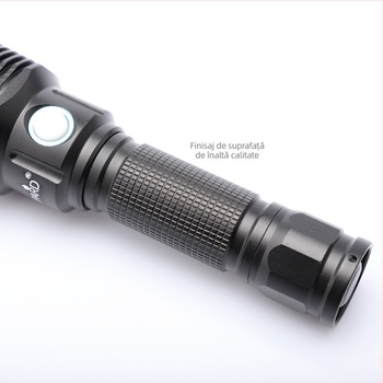 Yupard lanternă LED Luminus SST-20 10W pentru camping, rază lungă, putere mare, impermeabilă L2, rotație de 360°, aliaj de aluminiu