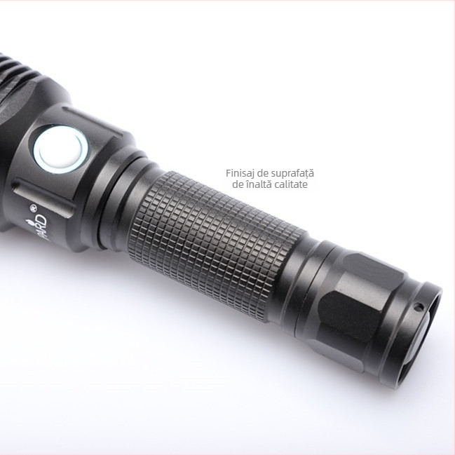 Yupard lanternă LED Luminus SST-20 10W pentru camping, rază lungă, putere mare, impermeabilă L2, rotație de 360°, aliaj de aluminiu