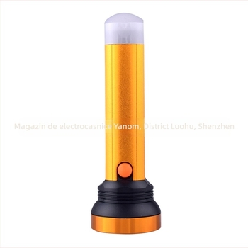 Lanternă LED cu rază lungă, baterie de 3000mAh, reîncărcabilă, putere mare pentru camping în aer liber și iluminare de urgență