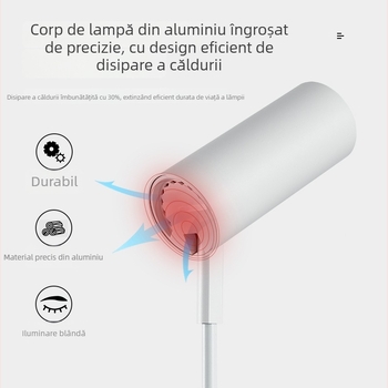 Spot LED pe șină pentru haine, montat pe plafon, cu braț extensibil