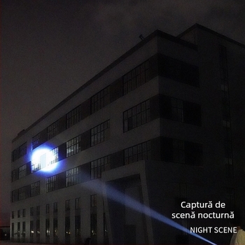 Fanar LED reîncărcabil, cu rază lungă, multifuncțional, laser alb, pentru exterior
