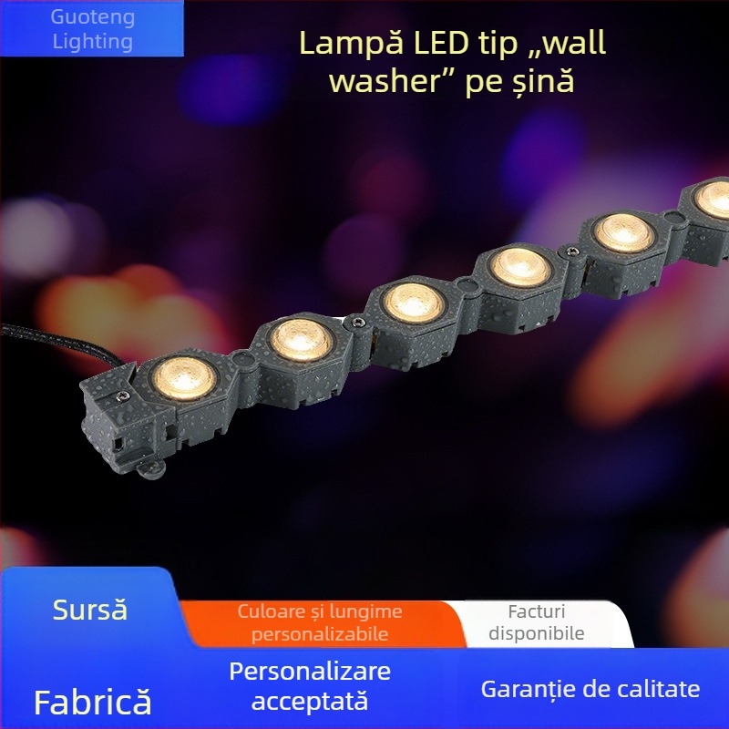 LED lampă liniară flexibilă pentru parcuri și curți, montaj pe suprafață, iluminare de tip wall washer pentru exterior