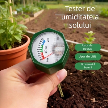 Senzor de umiditate a solului și tester de nutrienți cu monitorizare a îngrășămintelor, higrometru
