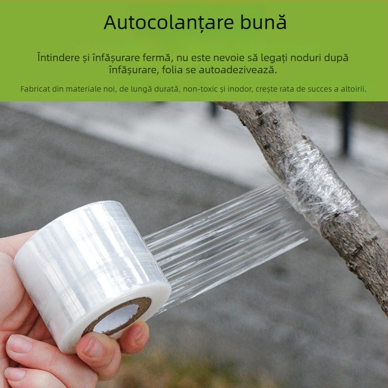 Film PE pentru altoirea pomilor fructiferi, film autoadeziv de înfășurat și film stretch pentru ambalare
