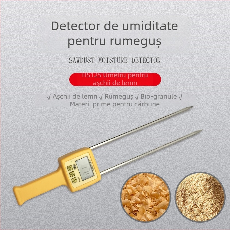 HS125 umidometru portabil pentru rumeguș, praf de lemn și fibre de lemn