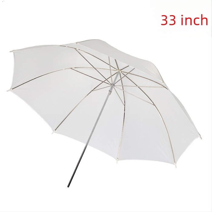 Umbrelă cu lumină moale de 33 inch, acoperire reflectorizantă albă pentru fotografie în studio și iluminare cu bliț