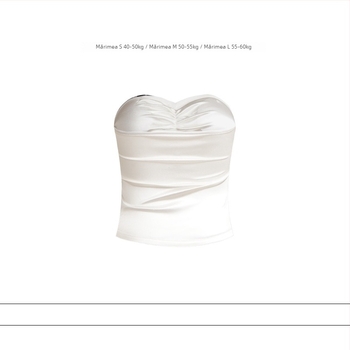 Top scurt bustier pentru femei, imprimeu buline, croială slim, stil street, bloc de culori