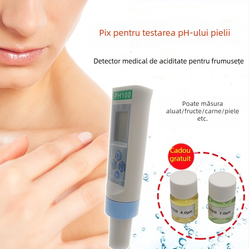 Stilou portabil pentru testarea pH-ului pielii, estetică medicală