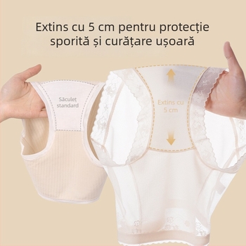 Chiloți femei talie înaltă, plus size, din plasă, căptușeală din mătase Mulberry în zona inghinală, dantelă semi-transparentă