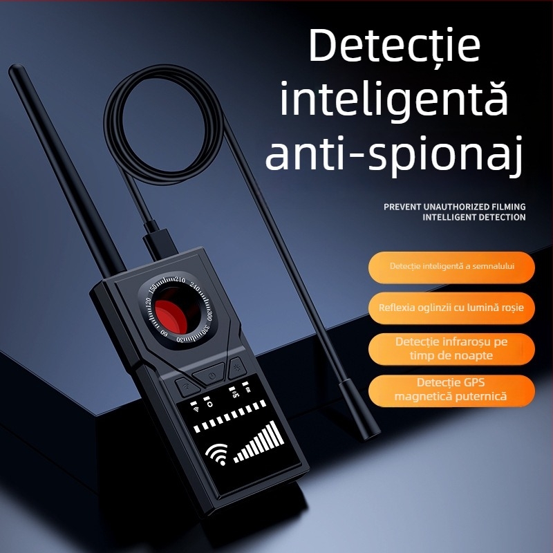 F18 detector wireless de semnal cu GPS anti-poziționare, scanare pentru detectarea camerelor din hotel și prevenirea interceptării