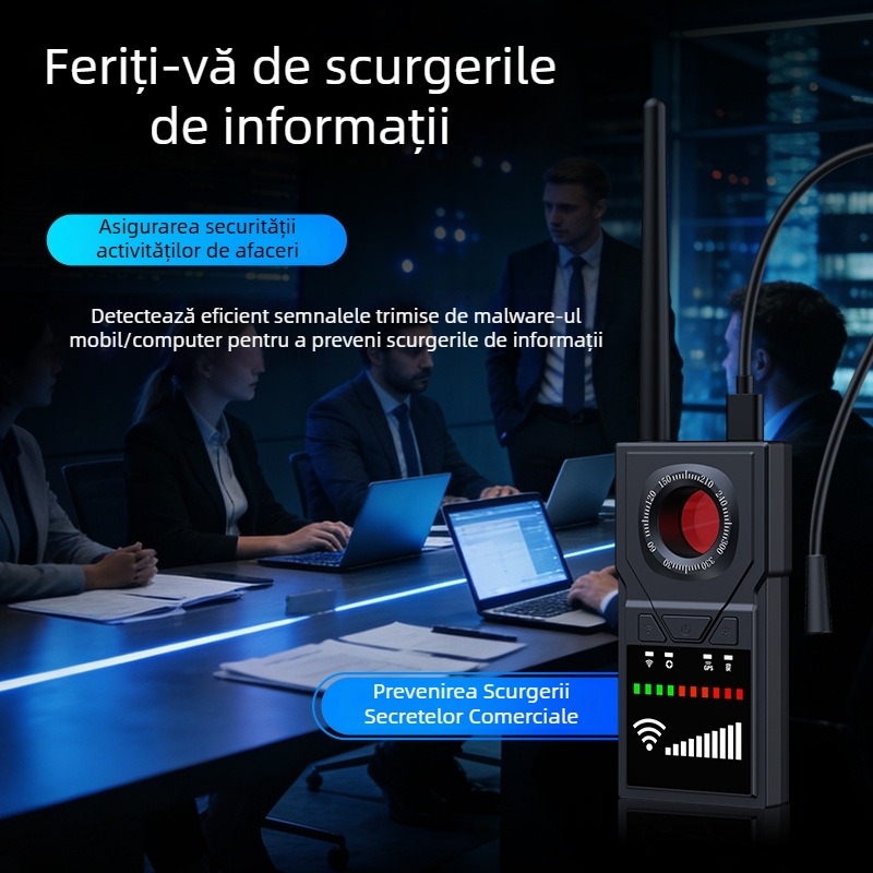 F18 detector wireless de semnal cu GPS anti-poziționare, scanare pentru detectarea camerelor din hotel și prevenirea interceptării