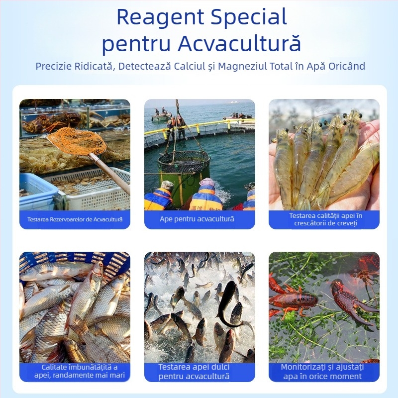Reagent GH pentru testarea durității, ioni de calciu și magneziu, oxigen dizolvat, analizator de calitate a apei pentru acvacultură