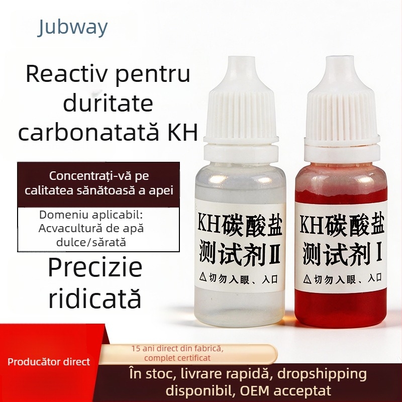 Reagență KH pentru duritatea carbonatică a apei din acvariu — analizor de calitate a apei, înaltă precizie