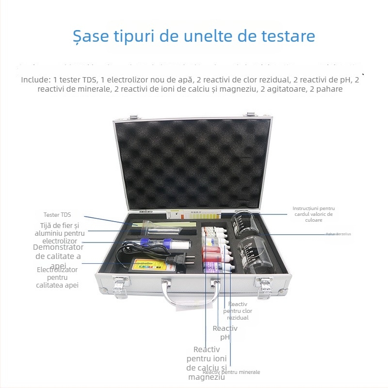 Kit portabil multi-parametric pentru testarea calității apei, în carcasă din aliaj de aluminiu – set de monitorizare a calității apei pentru industrie