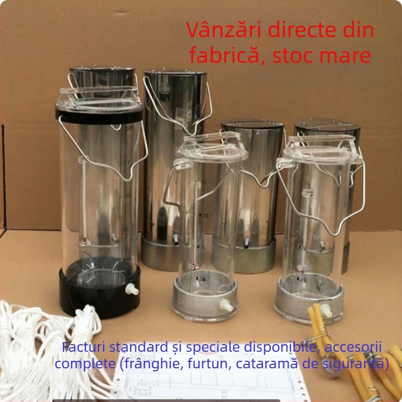 Colector de probe de apă din oțel inoxidabil, pentru ape adânci și ape uzate, capacități 0.5 L, 1 L, 2 L, 3 L, 5 L