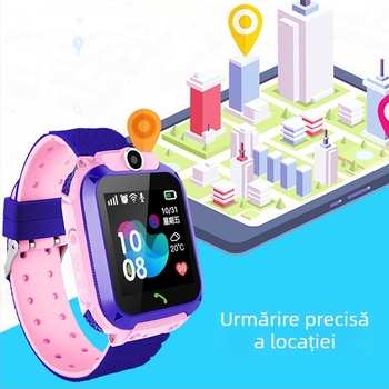 Ceas inteligent pentru copii Q12 cu protecție împotriva apei și localizare sigură, telefon pentru copii