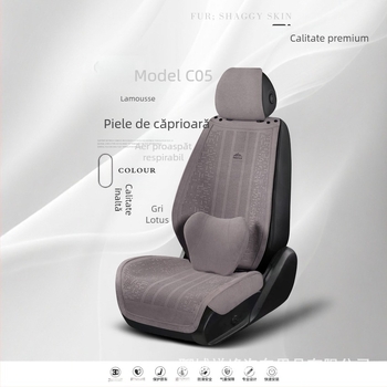 Set de perne pentru scaun auto, velur, respirabil, husă talie parțială, set din cinci piese