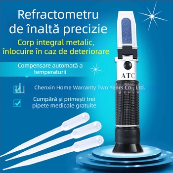 Refraktometru portabil pentru fluide de tăiere, tester de conținut de zahăr de înaltă precizie, concentrator de emulsie minieră