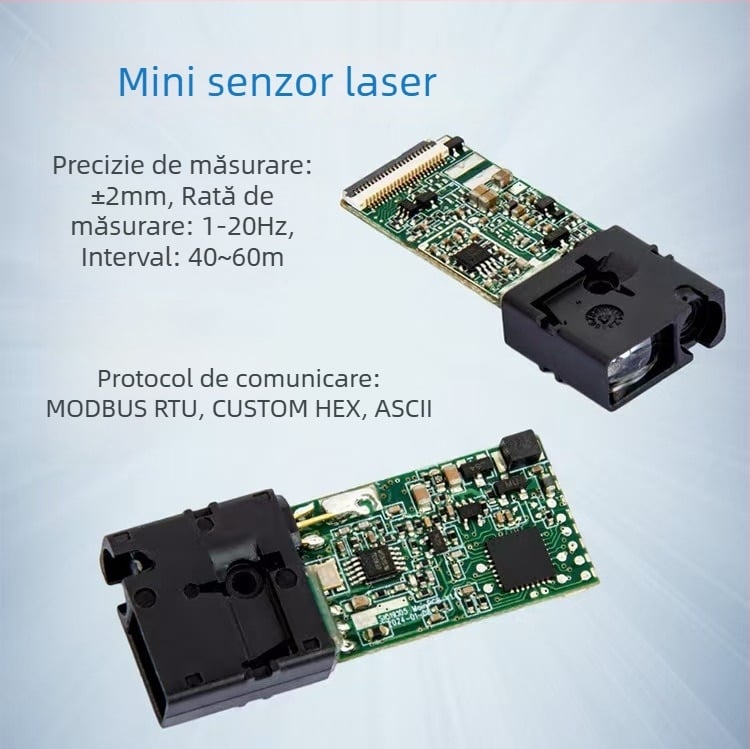 Modul laser de distanță 0–60 m cu riglă electronică și placă principală