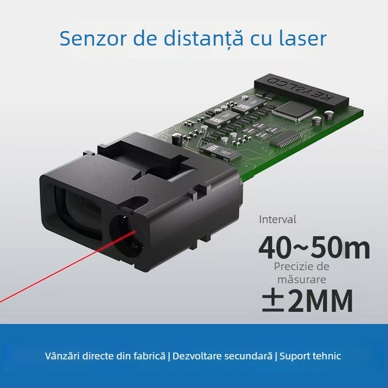 Modul laser de distanță 0–60 m cu riglă electronică și placă principală
