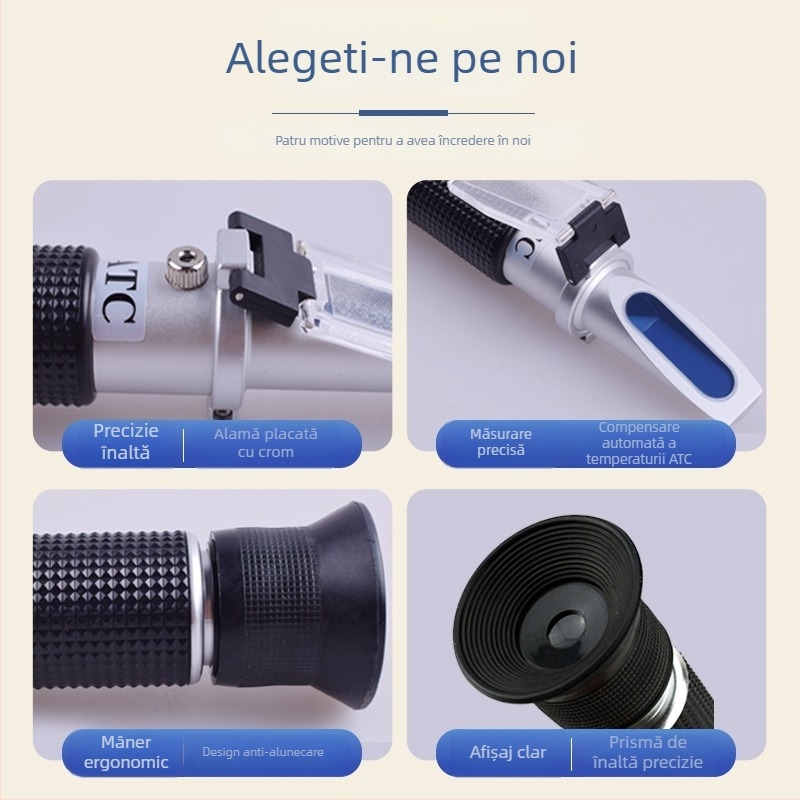 HT511ATC Refraktometru portabil pentru alcool – vin de orez făcut acasă, măsurător de concentrație